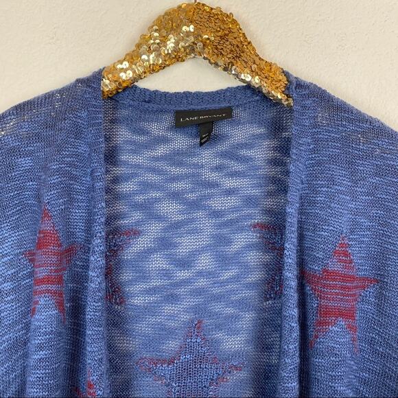 Lane Bryant • Blue And Red Star Cardigan - Picture 6 of 15